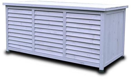 Holz Aufbewahrungsbox Gartenkiste Gartenmöbel | 1300x640x600mm | Rijoka