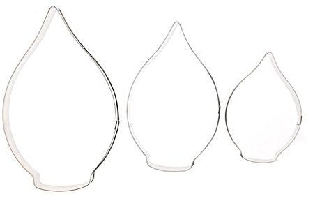 teng hong hui 3pcs Calla-Lilien-Edelstahl Ausstecher Diy Stahl Ausstechform Kuchen-Zucker-Form-Werkzeug einfügen
