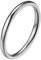 PROSTEEL Ringe Herren Bandring hochglanzpoliert Größe 57 einfacher Freundschaft Partner 2mm breit Band Ring Edelstahl Männer Modeschmuck Accessoire für Hochzeit Verlobung
