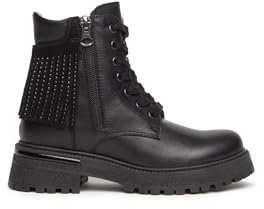 Nero Giardini I132132F Anfibi Teens da Ragazza in Pelle - Nero 34 EU