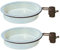 Water Dish & Bird Bath Bracket Double Pack for Metal Bird Feeding Stations
