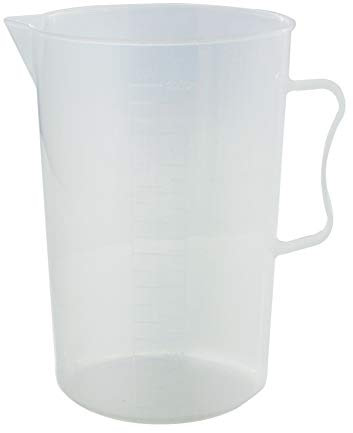 Utoolmart Vasos de medición de plástico científico graduado vaso para verter taza medida, mezcla de pintura o cocina para hornear 2000 ml, 1 unidad