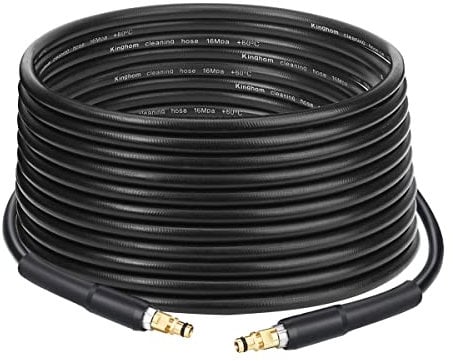 DrRobor 10M Hochdruckschlauch für Kärcher K2 K3 K4 K5 K6 K7 Hochdruckreiniger, Ersatzteile Verlängerungsschlauch mit Click Quick Connect Stecksystem, 2.641-721.0