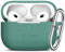 R-fun Kompatibel mit AirPods Pro 2/1 Generation Hülle Cover mit Schlüsselanhänger, Vollschützende Silikonhülle Kompatibel mit Apple AirPods Pro 2022/2019 Ladehülle,Kieferngrün