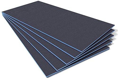 Tile Backer Boards 10mm / 17.28m2-1200 x 600mm, Waterproof Insulation for Underfloor Heating (24 Boards)