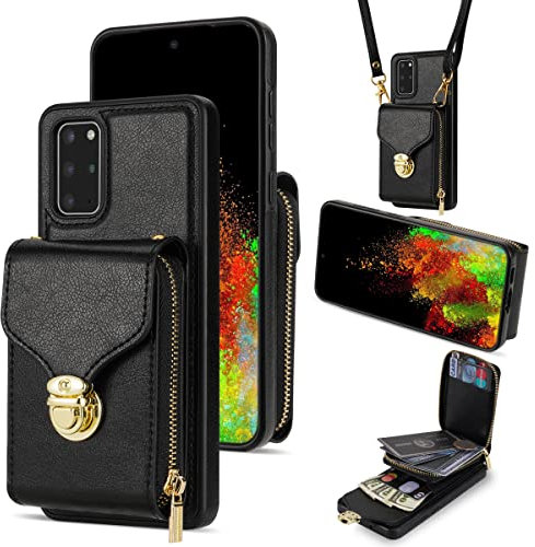 UDBKKDX Étui Portefeuille Coque pour Samsung Galaxy S22 Ultra, Encliquetage en Cuir Mat pour Femme, avec Support de visionnage, Protection de l'objectif de l'appareil Photo Case Cover