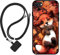 Sunrive Coque Compatible avec iPhone SE 2020/8/7,TPU Étui Housse Protecteur Souple Gel Mat Back Cover Mignon Motifs Antichoc Case(Le Renard Feuille d'érable)+1x Universelle Dragonne