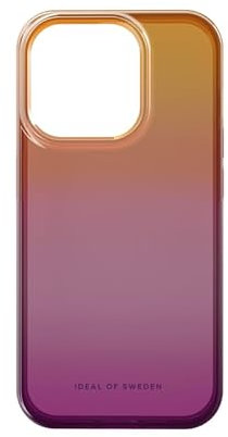 IDEAL OF SWEDEN Durchsichtige Handyhülle mit erhöhten Kanten und Nicht vergilbenden Materialien, fallgetesteter Schutz mit transparentem Finish, kompatibel mit iPhone 15 Pro (Vibrant Ombre)