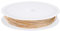 Beebeecraft 1 Scatola 10M Filo di Rame Rotondo Testurizzato Ottone Placcato Oro 18K 0.7mm Filo D'Oro Torsivo Inciso per La Produzione di Gioielli Fai Da Te Artigianali