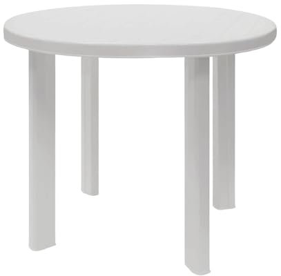 THINIA HOME Mesa de Resina Redonda Ø89x72cm