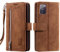 VEEMOS Handyhülle für Samsung Galaxy S20 hülle Klappbar Handytasche Schutzhülle Klapphülle mit Ständer Kartenfach Handy Tasche Book Flip Case Cover - Braun