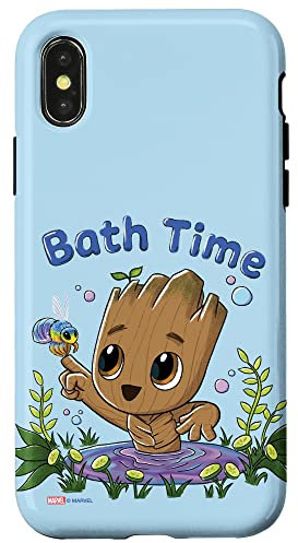 Hülle für iPhone X/XS Marvel Studios Ich bin Groot Bath Time