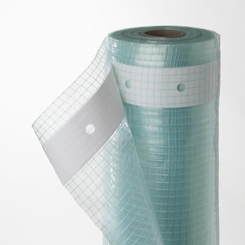 EraGreen Gitterfolie in 1,5m Breite (Meterware) - 280g/m² reißfeste Gewächshaus Folie mit Nagelrand, hoch UV-Stabil Gartenfolie für Tomatenhaus und Frühbeet, Gewebefolie