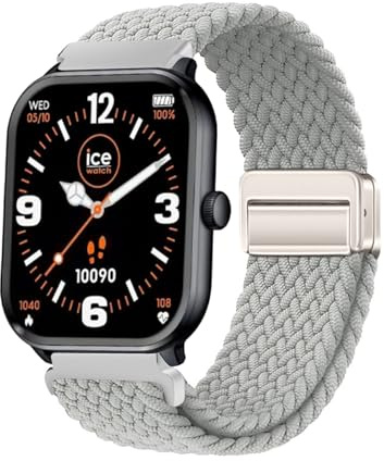 AireWiki 22mm Stoff Armband Kompatibel mit ICE-WATCH (1,85) Armband Nylon Für Herren Damen Sport Ersatzband mit Uhrenarmband Magnetschnalle Für ICE-WATCH (1,85) (1)