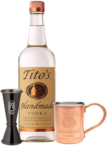 Tito's Vodka & Copper Mug & Jigger 70cl