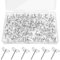 YUXIANLB 200Pcs Push Pins, Flat Head Thumb Tacks, Flat Clear Thumb Tacks for Wooden Photo Wall, Cork Board, Wall, Bulletin Board, Home Office