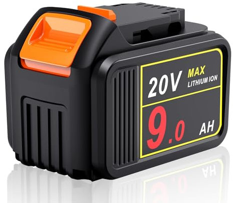 PENGJBATTER - 20V 9.0Ah Lithium Battery for Dewalt DCB209 Battery, 20V 9000mAh Battery Compatible with Dewalt 20V Battery and Tools