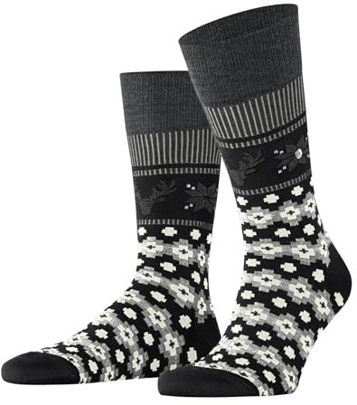 Burlington Herren Fair Isle Joy Socken Wolle atmungsaktiv klimaregulierend