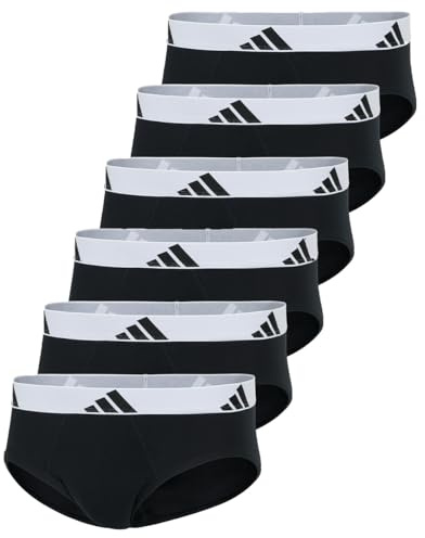 adidas Basic Brief Men Herren Unterhose Slip Unterwäsche 6er Pack
