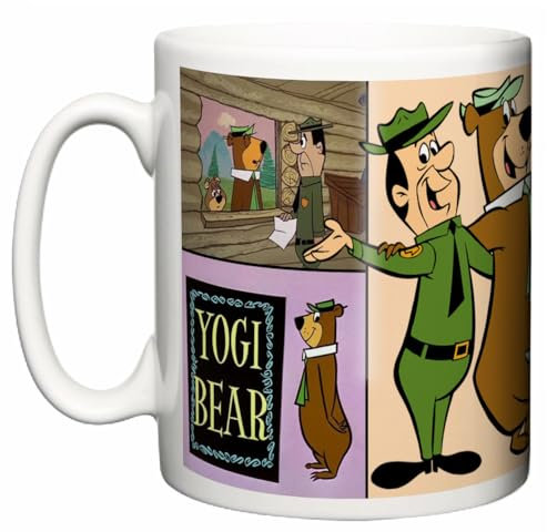 The Yogi Bear Show Classic USA Childrens TV Animation Jellystone Park Boo Boo Ranger Smith New 11oz Ceramic Tea Coffee Mug Gift