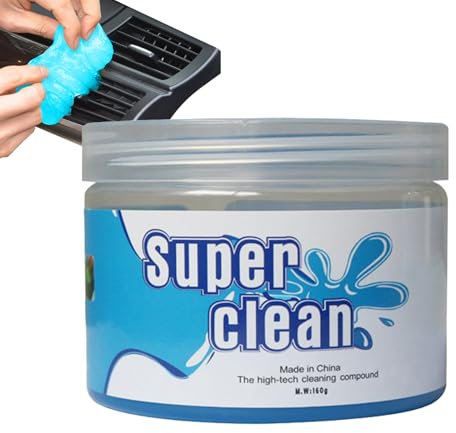 Gel de nettoyage de voiture - Puty de détail du tableau de bord, nettoyant pour écart de ventilation, outil de volant | Débris de poussière intérieure souple, composé de gel collant pour les crevasses