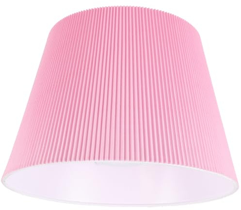 DECOMELODY Dekorativer Lampenschirm aus Polyesterstoff und Metall Ersatz Lampenschirm für Tisch und Stehlampen Elegantes Design für Haushalt und Schreibtischleuchte