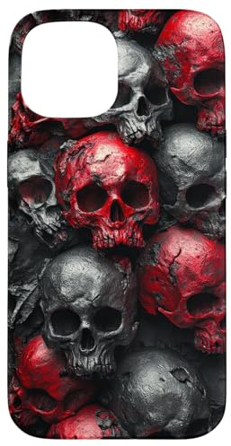 Porta de diseño de Arte de Halloween Dark Horror de Pila de Carcasa para iPhone 15