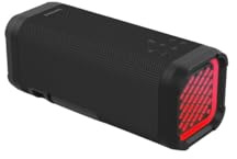 Philips TAS2000B Bluetooth Wireless Speaker with LED Lightshow, 20 W Bass+, Auracast, 20 Hrs Play Time, IPX5 Splash-Proof, USB Playback, Mic, App Control – Black