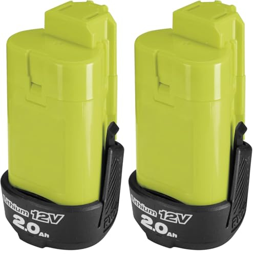 RYOBI - Batterie 12V Lithium+ BSPL1220 – Capacité 2.0Ah, Compacte et Légère, Compatible Gamme Outils 12V Compact (Lot de 2)
