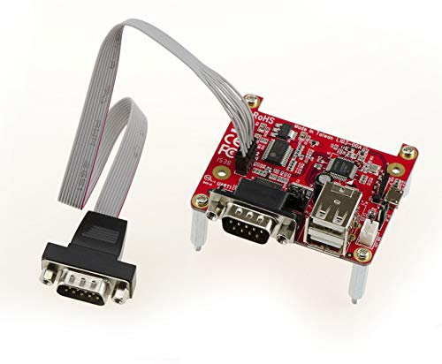 KALEA-INFORMATIQUE Erweiterungsplatte für Raspberry Pi IoT 2 RS232 COM-Ports + 2 USB 2.0 Ports