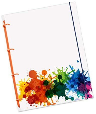 flexiNotes NOTIZBUCH A4, Typ: Splash, liniert, 75 Blatt liniert - Ring S