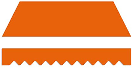 home Trends Preiswert Markisen Tuch Markisenbespannung Ersatzstoffe Diverse Farben Maße 4 x 3 m Markisenstoffen inkl. Volant fertig genäht mit Bordeux (P1027- Orange)