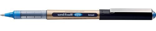 uni-ball Eye Broad UB-150-10 Tintenroller, 1 mm Spitze, blaue Tinte, 12 Stück