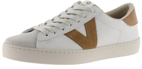 victoria Low-Top Unisex Berlin Leder & Kontrast-Teile & Spaltleder-Zehe 1126142 für Erwachsene Cuero 37