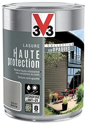 V33 Lasure HP Les Opaques 8 Ans Galet satiné 1 l