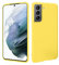 HSP Cover per Samsung Galaxy S21 FE 5G [repellente alla polvere] Custodia protettiva in silicone TPU premium | antigraffio antiurto Protezione della fotocamera | Vestibilità perfetta sottile | Giallo