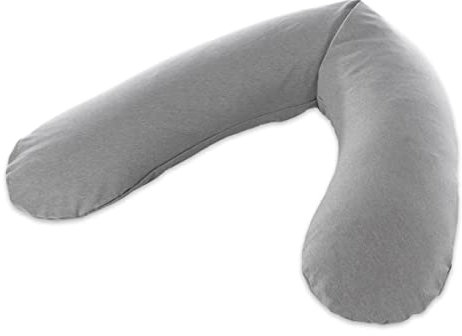 Das Original Theraline Stillkissen Dinkelfüllung Melange mittelgrau Bamboo