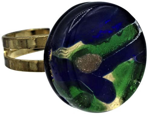 Antica Murrina BAGUE EN VERRE DE MURANO VENISTIANA (couleur B), Verre, Multicolore