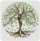 FINGERINSPIRE Arbre de Vie Pochoirs Décoration Modèle 30X30cm Arbre en Forme Humaine Dessin Peinture Pochoirs Carrés Réutilisables Pochoirs pour Projets Artistiques Peinture