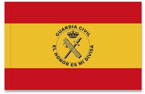 Bandera de España Guardia Civil - Bandera de Tela Grande tamaño: 100 x 70 cm