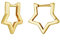 Stern Ohrringe für Frauen Mädchen - Qings 925 Sterling Silber Mini Klein Gold Stern Creolen Hypoallergen Geometrische Star Schmuck Geburtstag Geschenke