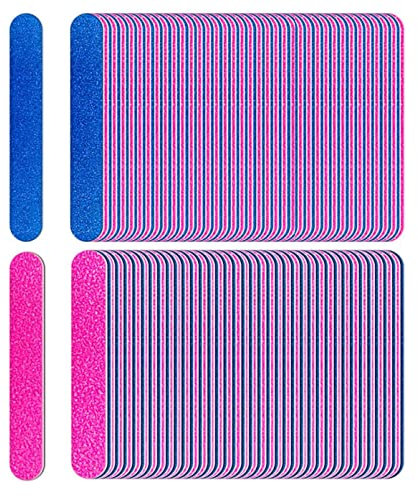 HOUSN 100 stücke Double-Sided Nail Files,Professional Nail File Set,180/240 grit,für Nagelpflege & Styling