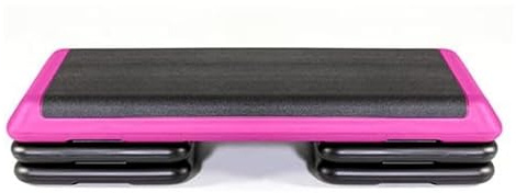 The Original STEP Exercise Step Platform, Health Club Size Stepper for Exercise at Home with 4 Stackable Risers for Height Adjustments