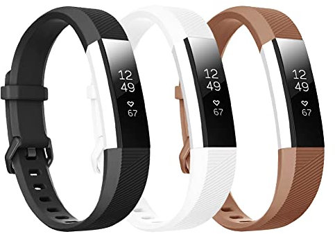honecumi Armband Kompatibel mit Fitbit Alta/Alta Hr Smart Watch Ersatz Armbänder für Damen Herren, Alta Silikon Strap Buntes Klassisch Verstellbares Sport Band Zubehör - Kleine