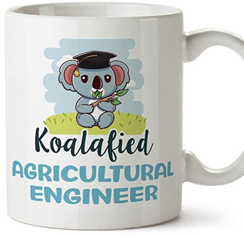 MUGFFINS Tazas para INGENIERO AGRÓNOMO hombre - En Inglés - Koalafied - 11 oz / 330 ml - Regalo original y divertido