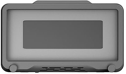 ohfruit Support de téléphone étanche pour douche - Rotation à 360 degrés - Anti-buée - Avec fenêtre haute visibilité - Pour salle de bain, miroir mural, baignoire, cuisine - Gris