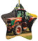Mgqmz Company Weihnachtsbaumschmuck mit Traktoren-Motiv, 7,6 cm, sternförmig, Keramik, zum Aufhängen, Souvenir
