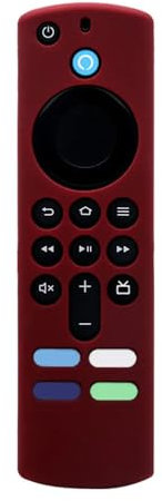 NAWVNMI Fernbedienungsabdeckungen Für Fire Tv Stick 4K Max Fire Tv Stick 3. Generation Aritag Stoßfeste Schützende Fernbedienungsabdeckung Für Fire Tv, Rot
