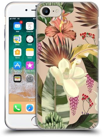 Head Case Designs Offizielle Anis Illustration Neue Tropen Grafiken Gelhülle [Militärischer Schutzgrad] Kompatibel Mit Apple iPhone 7/8 / SE 2020 & 2022 Und Kompatibel Mit MagSafe