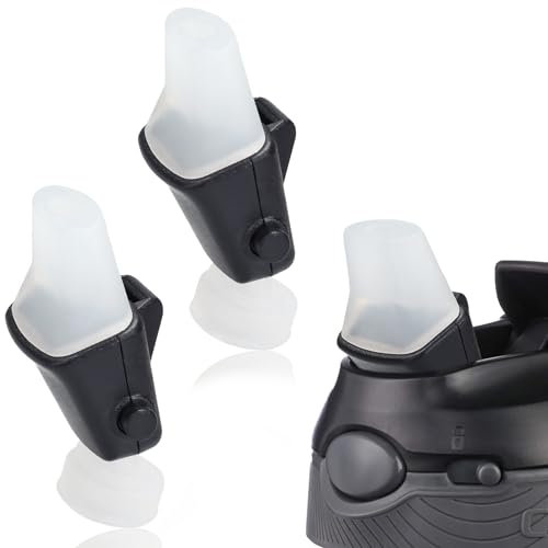FWUNYVN 2 x Ersatz-Auslaufteile für Contigo Aubrey Kinder-Wasserflasche, Kleinkind-Becher, Deckelzubehör für Contigo, Ersatzdüsen für Kinderbecher mit Strohhalmen und Deckeln, schwarz (Flasche nicht